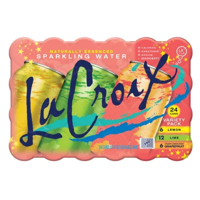 LaCroix Sparkling Water, Variety Pack, 12 fl oz, 24-count