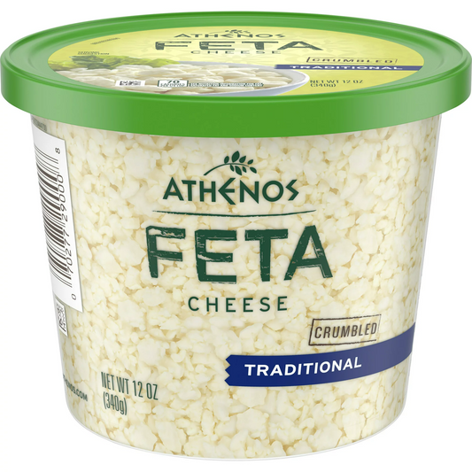 Athenos Traditional Crumbled Feta Cheese 12 oz