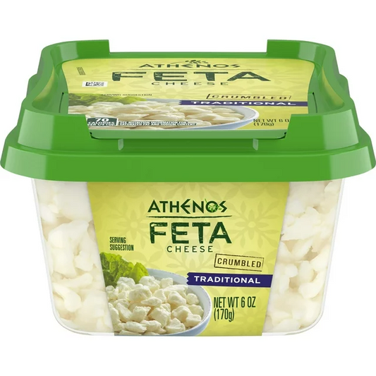 Athenos Traditional Crumbled Feta Cheese 6 oz