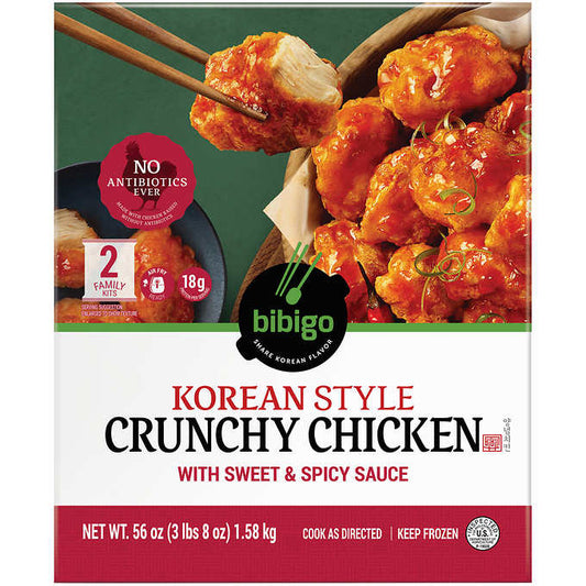Bibigo Korean Style Crunchy Chicken, Sweet and Spicy Sauce, 56 oz