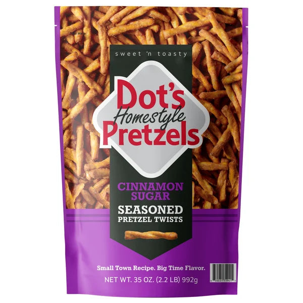 Dot's Pretzels Cinnamon & Sugar, 35 oz