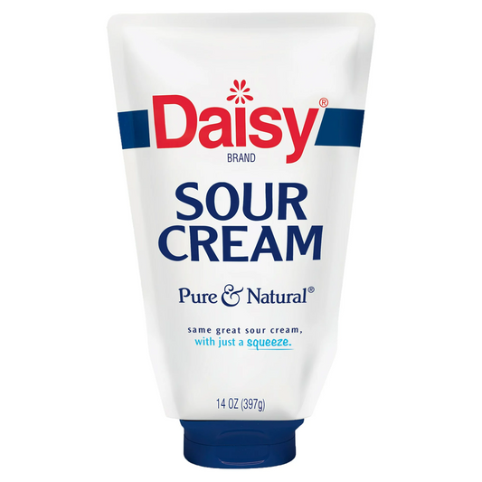 Daisy Pure and Natural Squeeze Sour Cream, Regular, 14 ounces