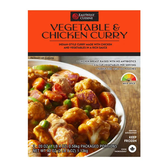 East West Red Curry Vegetable & Chicken, 40 oz, 2-count