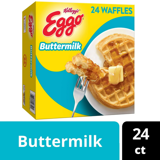 Eggo Buttermilk Waffles, 29.6 oz, 24 Count (Frozen)