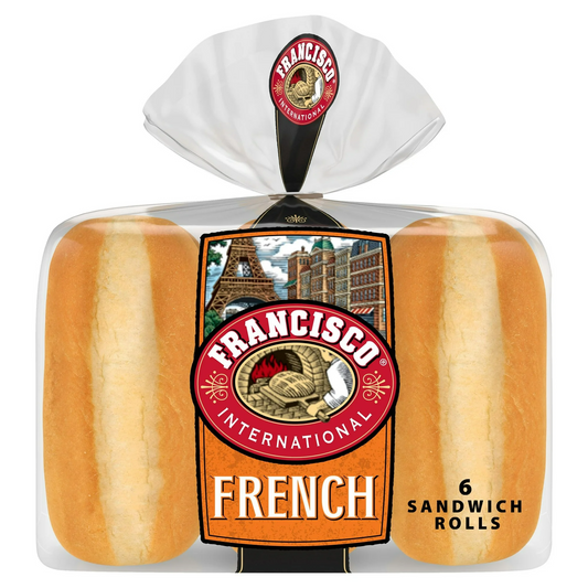 Francisco International French Sandwich Rolls, 6 count, 18.5 oz
