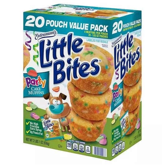 Entenmann's Little Bites Party Cake Muffins (1.65 oz., 20 pk.)