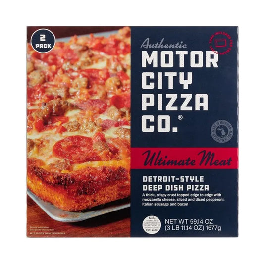 Motor City Pizza Co Detroit-Style Deep Dish Pizza. Ultimate Meat, 2