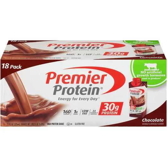 Premier Protein Shake, Chocolate, 11 oz, 18 ct