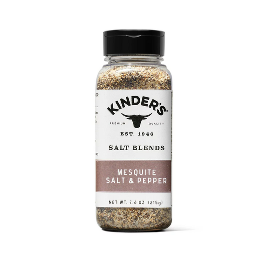 Kinder's Salt Blends Seasoning Mesquite Salt and Pepper Seasoning, 7.6oz