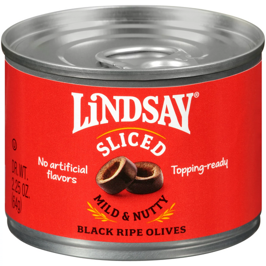Lindsay Sliced Black Ripe Olives 2.25 oz