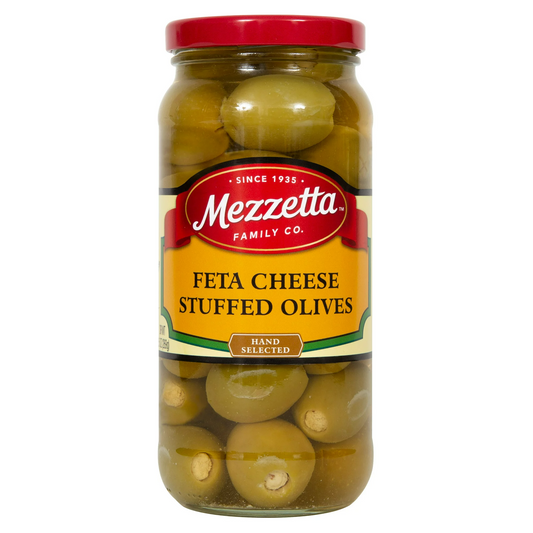 Mezzetta Feta Cheese Stuffed Olives, 9.5 oz
