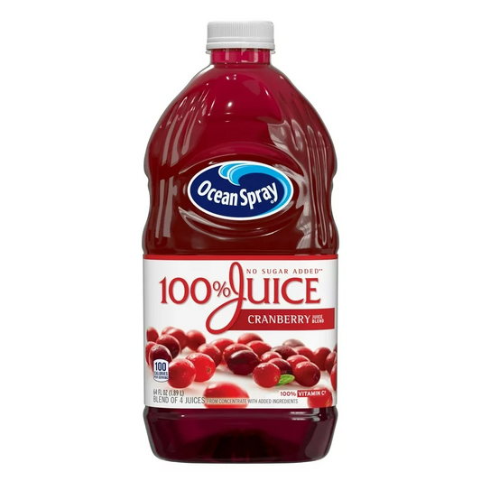 Ocean Spray 100% Juice, Cranberry, 64 fl oz