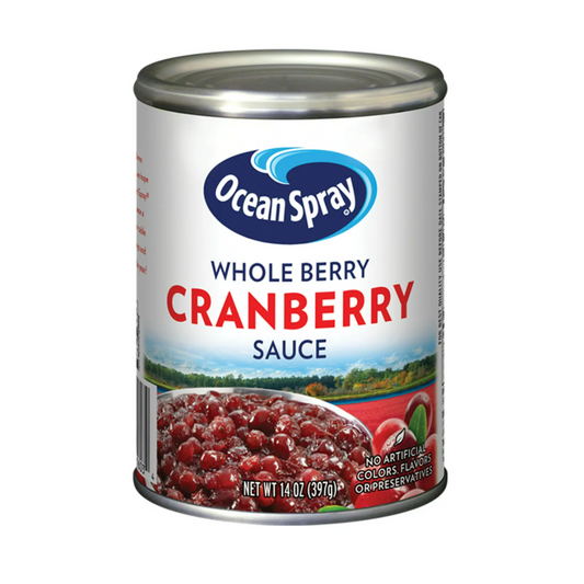 Ocean Spray Whole Berry Cranberry Sauce, 14 oz Can