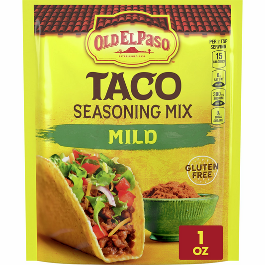 Old El Paso Taco Seasoning, Mild, Easy Meal Prep, 1 oz.