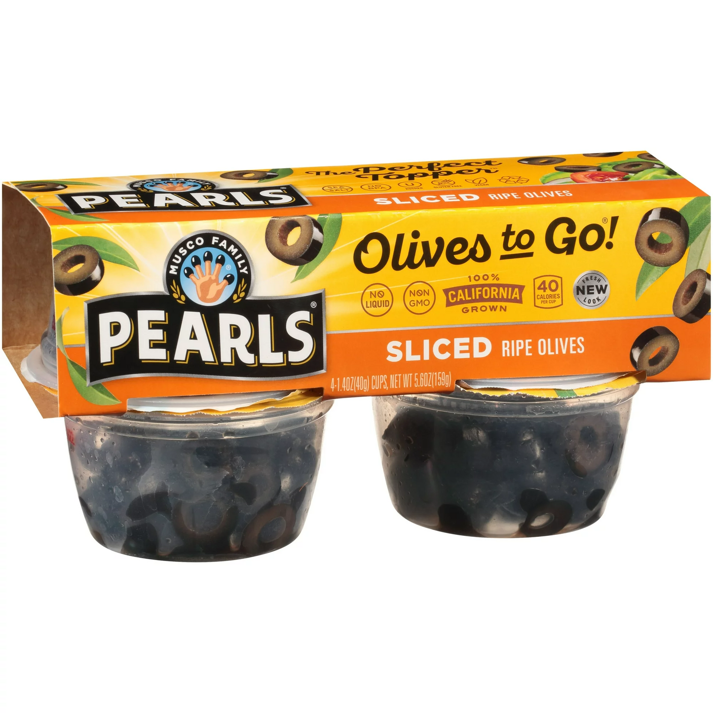 Pearls® Sliced California Ripe Olives 4-1.4 oz. Cup