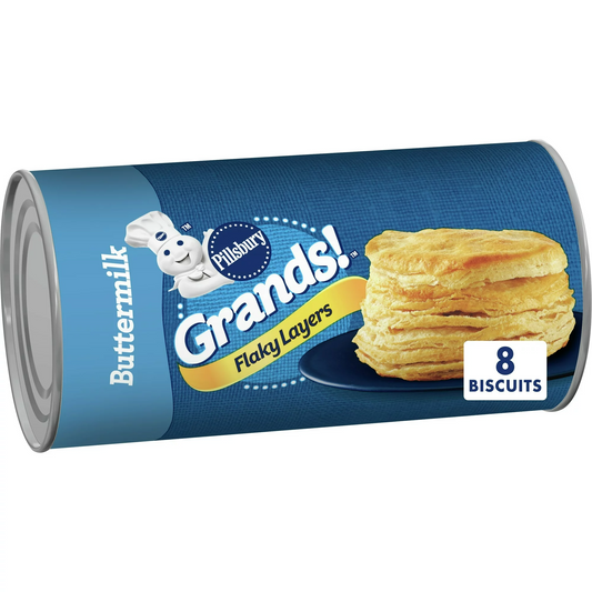 Pillsbury Grands! Flaky Layers, Refrigerated Buttermilk Biscuit Dough, 8 ct., 16 oz