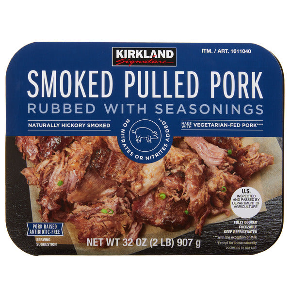 Kirkland Signature Smoked Pulled Pork, Rubbed with Seasonings, 32 oz