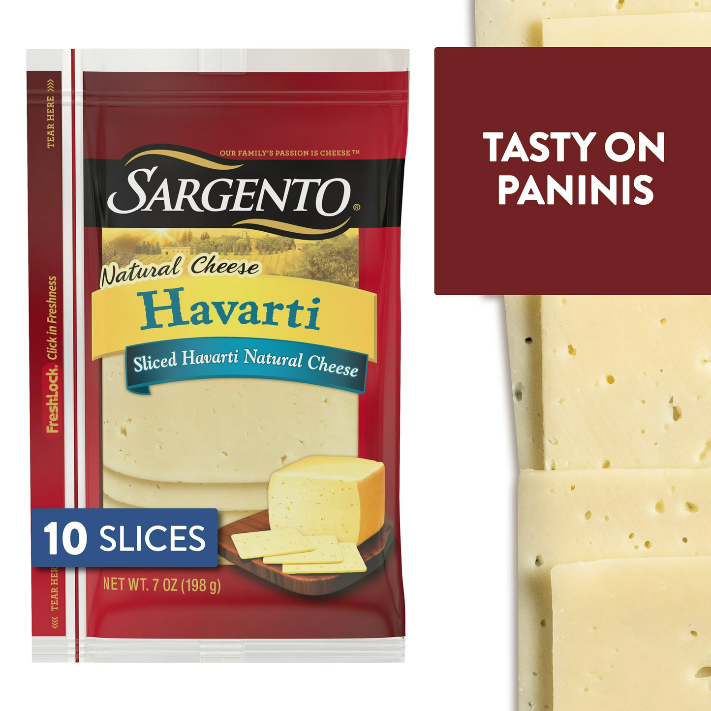 Sargento® Sliced Havarti Natural Cheese, 10 slices