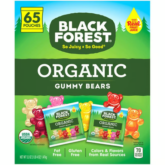 Black Forest Organic Gummy Bears, 65 ct