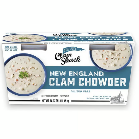Clam Shack New England Clam Chowder, 2 x 24 oz