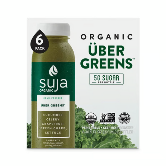 Suja Organic Cold Pressed Uber Green Juice, 6 x 10.5 fl oz