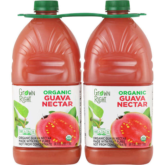 2 Pack, Organic Guava Nectar Juice 64 oz Each