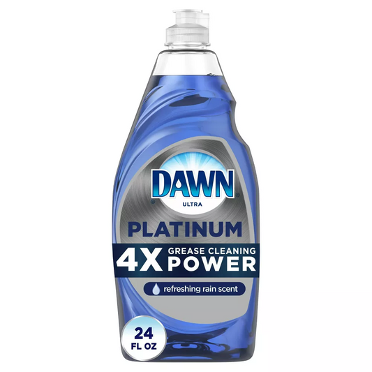 Dawn Platinum Dishwashing Liquid Soap | Refreshing Rain Scent 24 oz