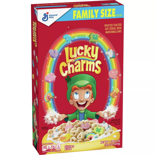 General Mills Lucky Charms Cereal, 18.6oz
