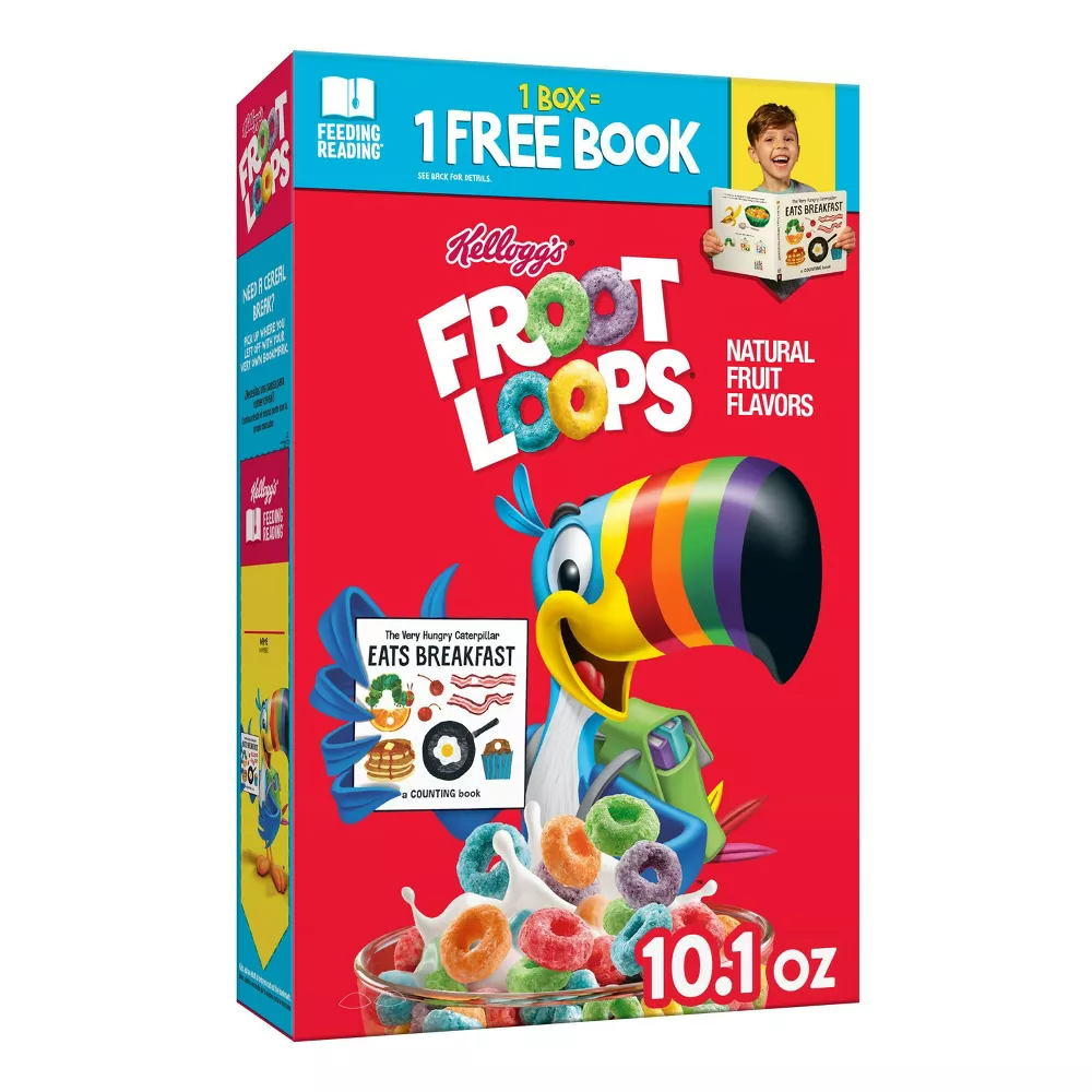 Kellogg's Froot Loops Breakfast Cereal, 10.1oz