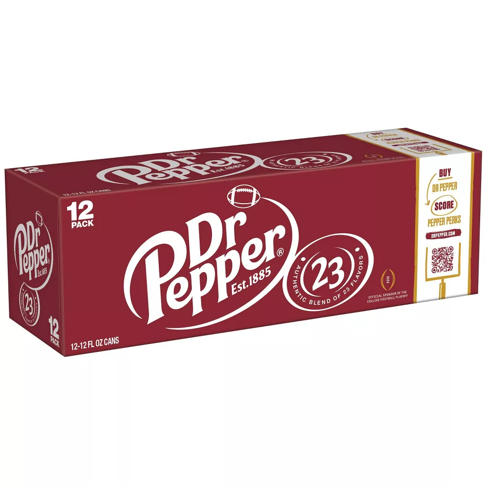 Dr Pepper Soda - 12pk/12 fl oz Cans