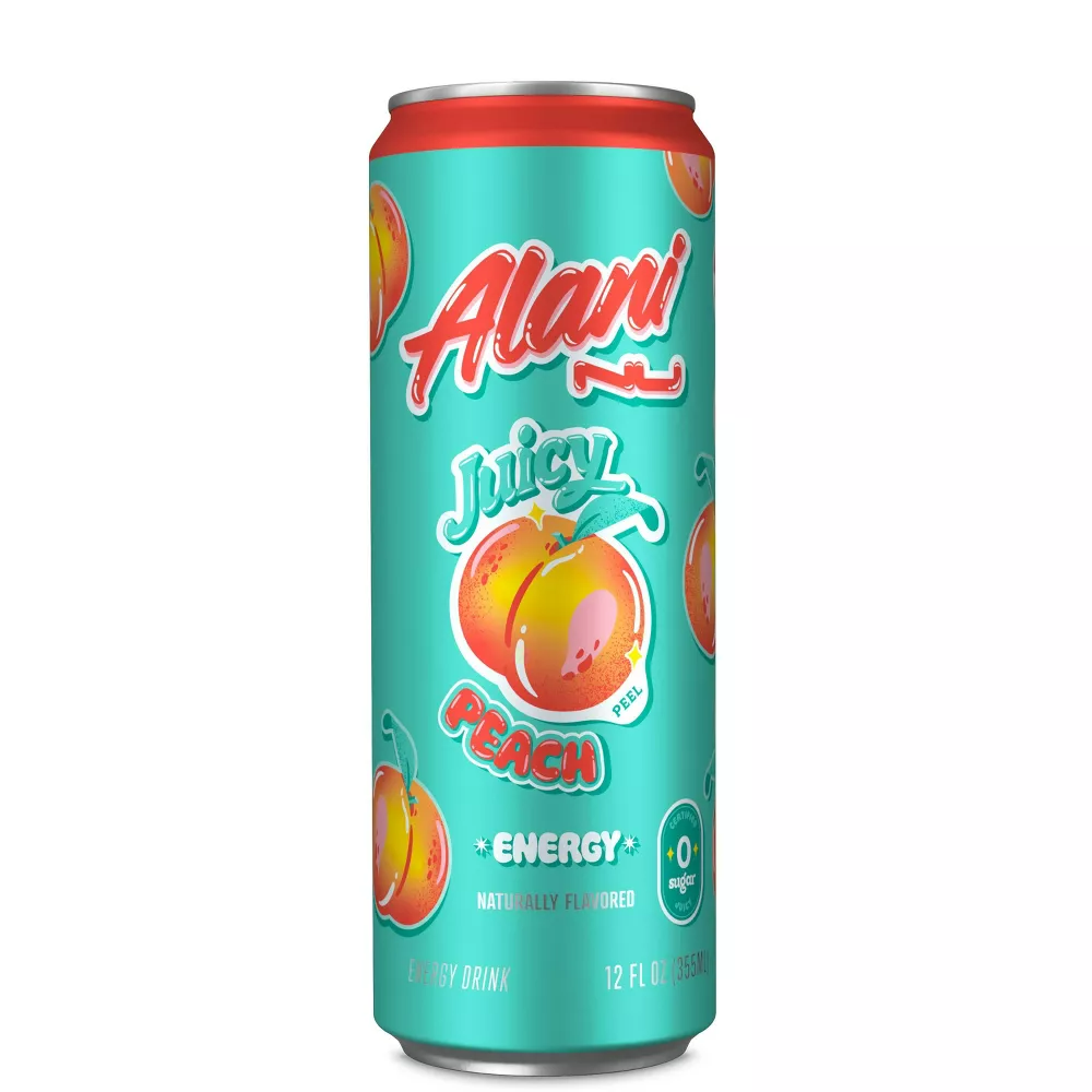 Alani Juicy Peach Energy Drink - 6pk/12 fl oz Cans
