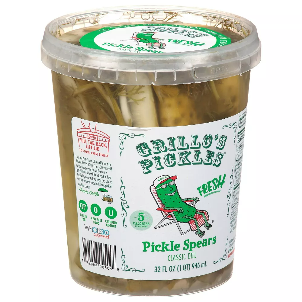 Grillo's Pickles Italian Dill Spears - 32oz