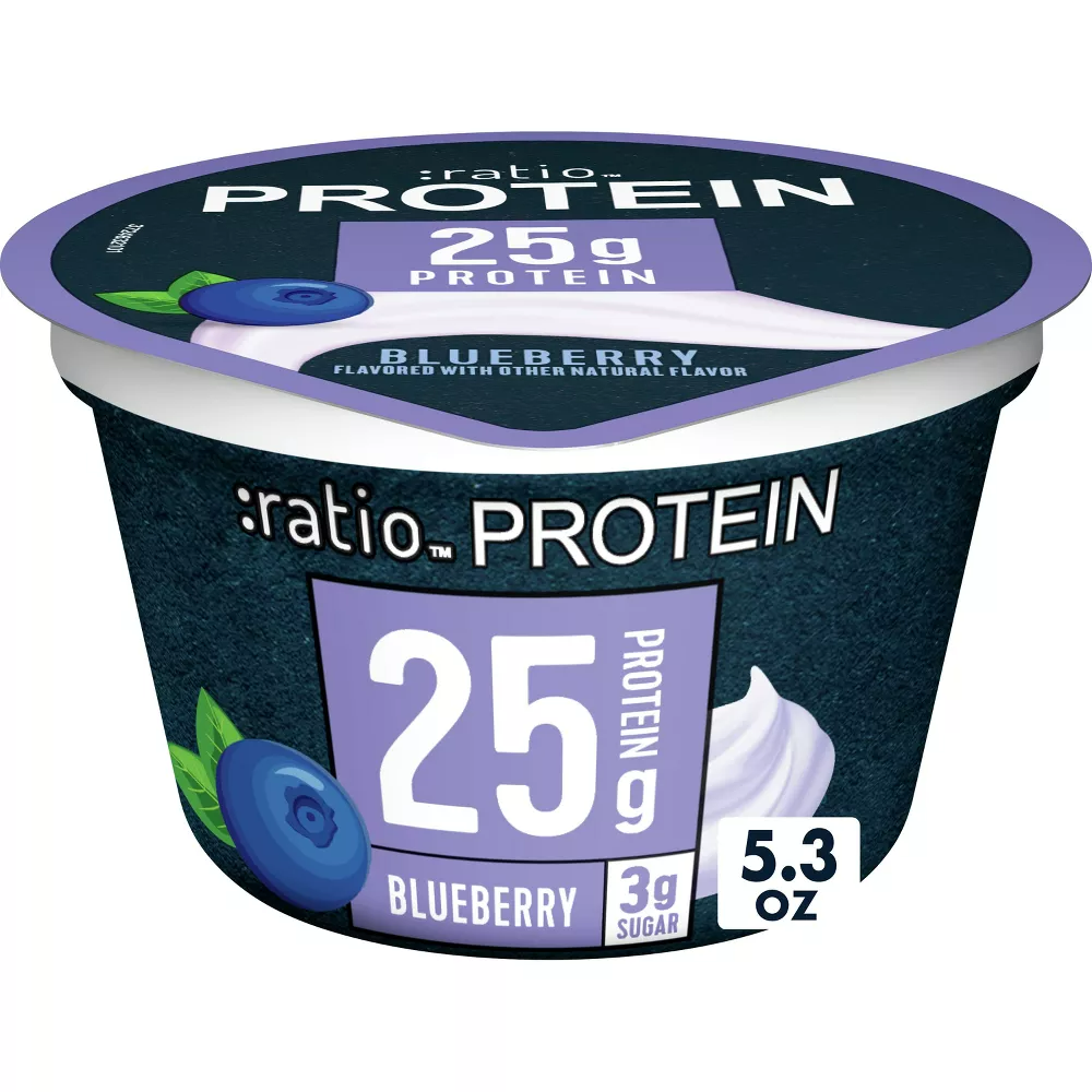 :ratio PROTEIN Blueberry Yogurt Cultured Dairy Snack Cup- 5.3oz