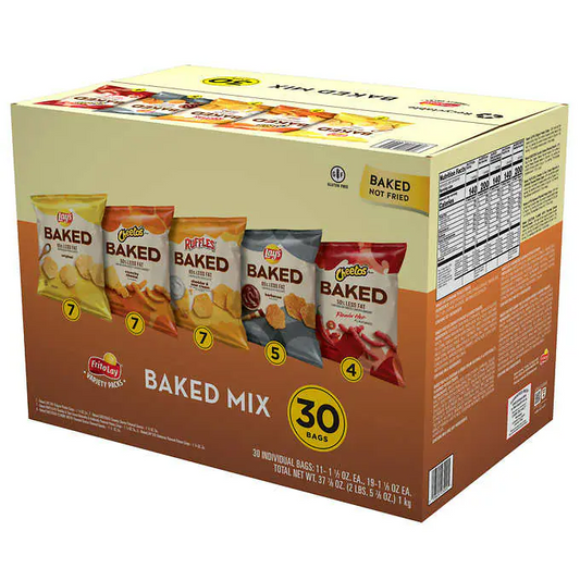 Frito Lay Oven Baked Mix, Variety Pack, 30-count