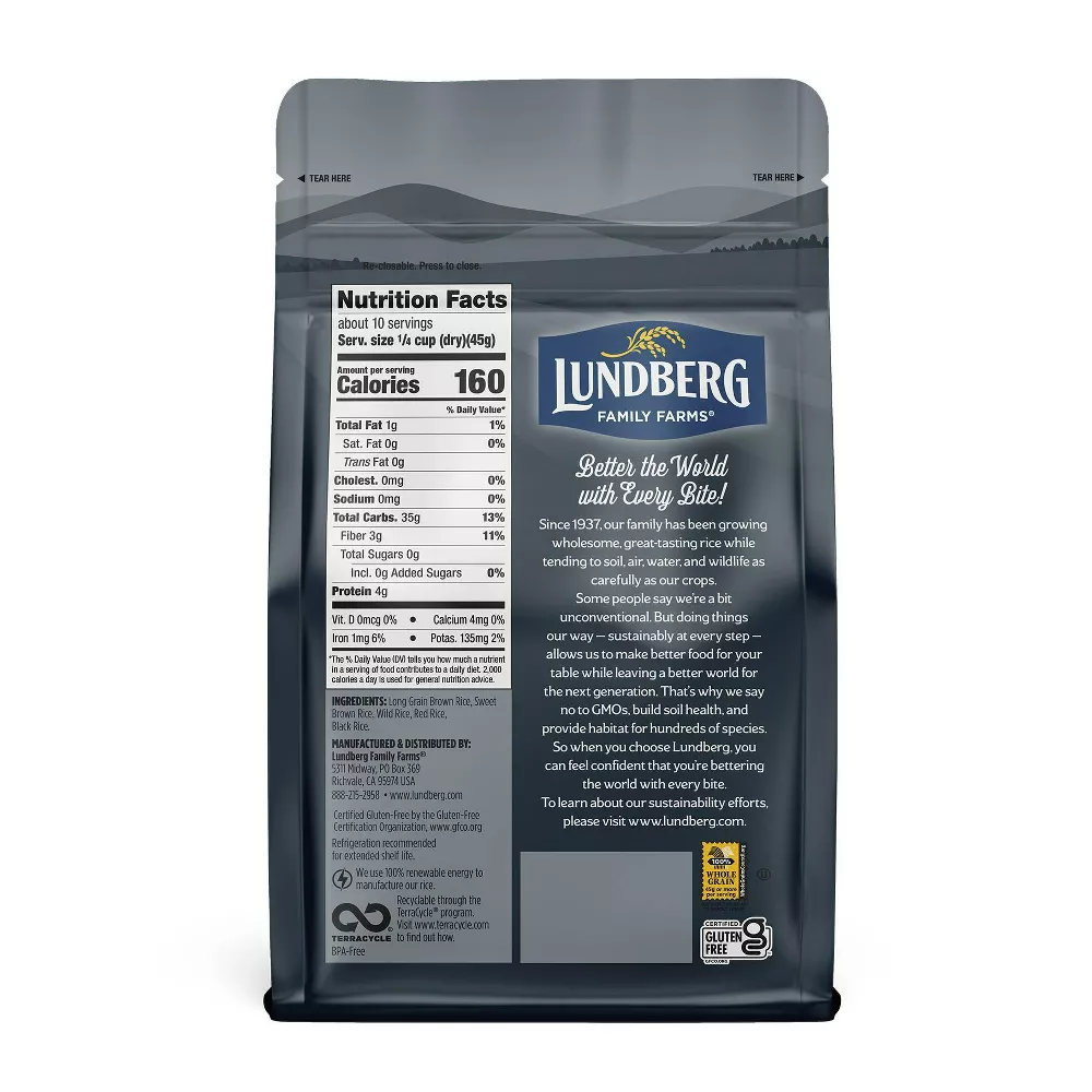 Lundberg Wild Blend Whole Grain, Brown and Wild Rice - 16oz
