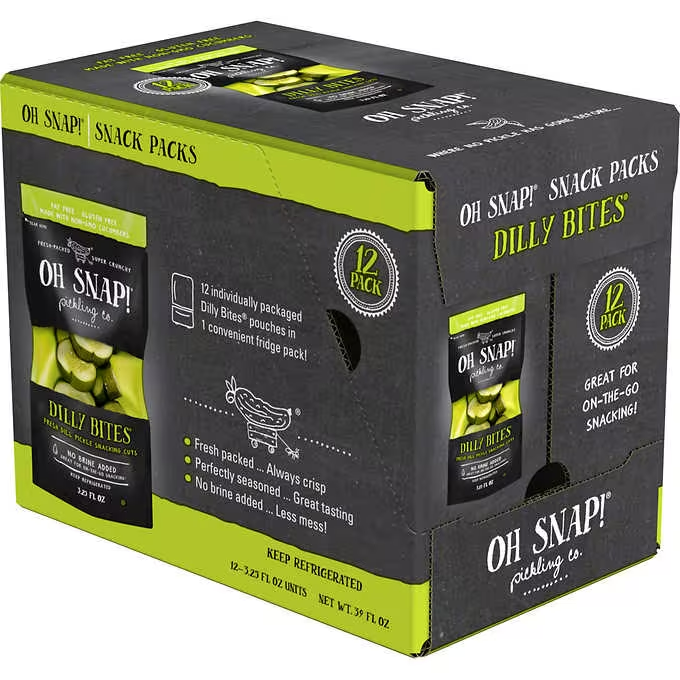 OH SNAP! Pickling Co. Dilly Bites, 3.25 fl oz, 12 ct