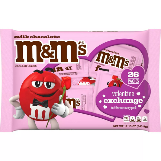 M&M's Valentine's Milk Chocolate Exchange Bag - 12.13oz/26ct