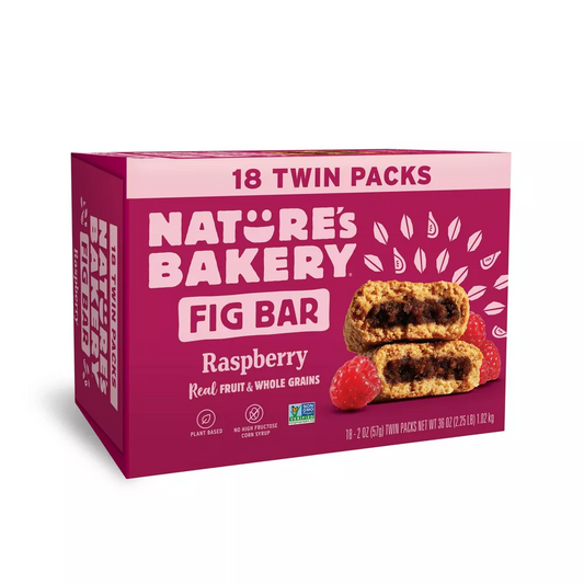 Nature's Bakery | Raspberry Fig Bars, 18 Twin Packs