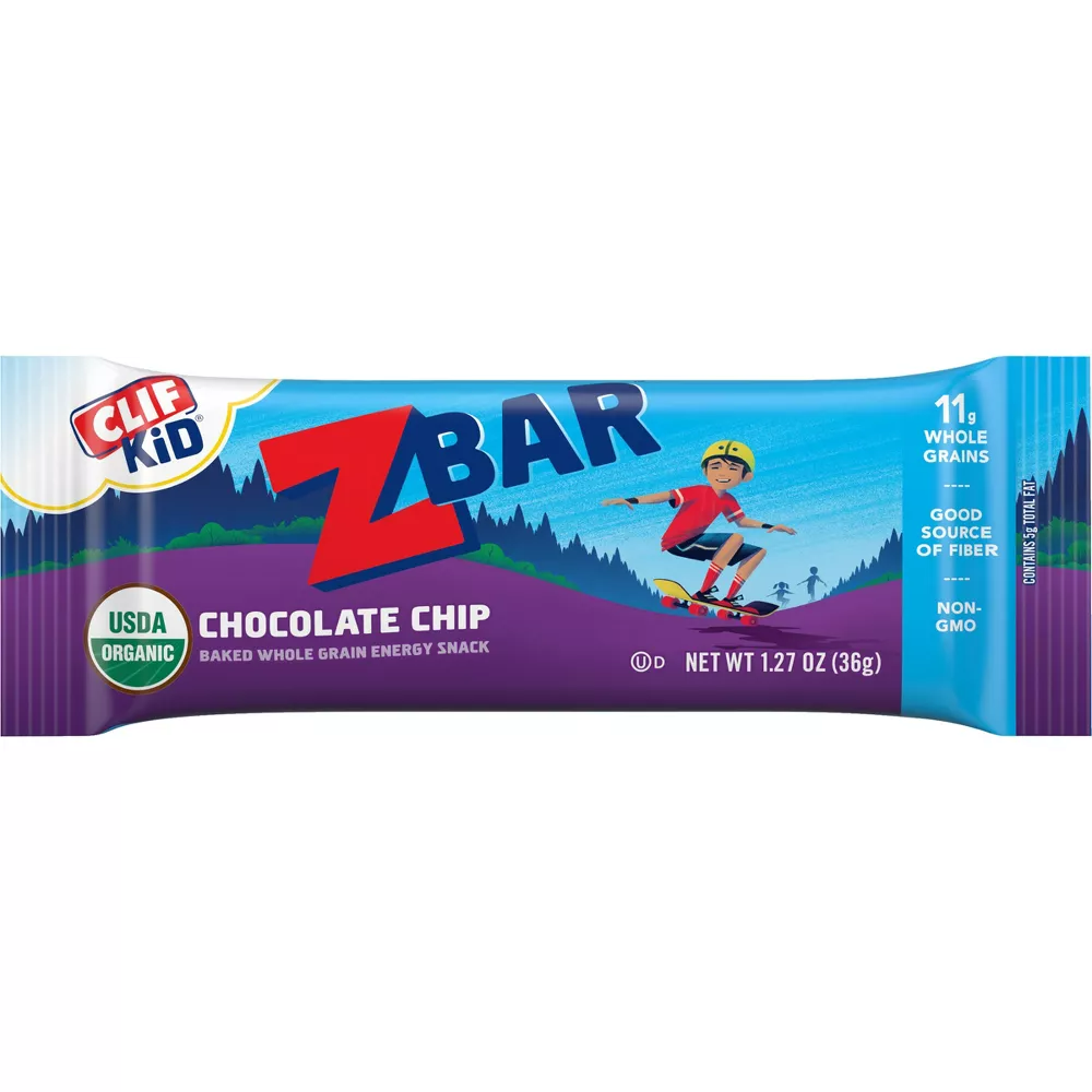 CLIF Kid ZBAR Chocolate Chip Snack Bars | 12 Bars