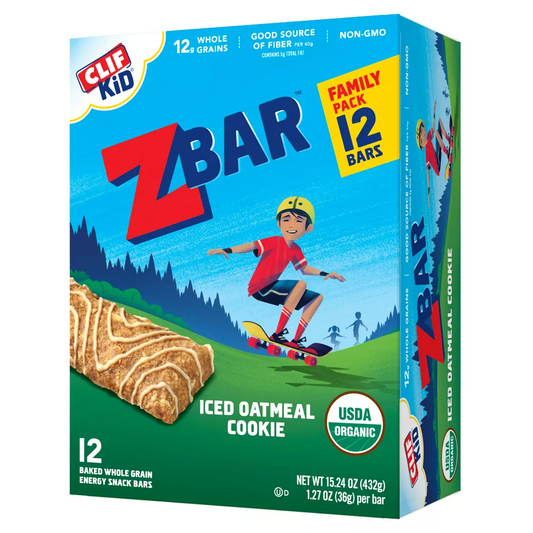Clif Kid | ZBar, Iced Oatmeal Cookie | 12 count