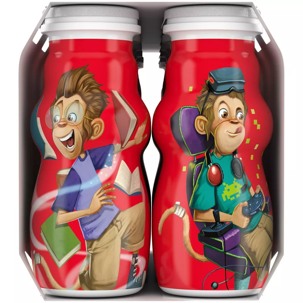 Danimals Strawberry & Banana Split Kids' Smoothies - 12ct/3.1 fl oz Bottles