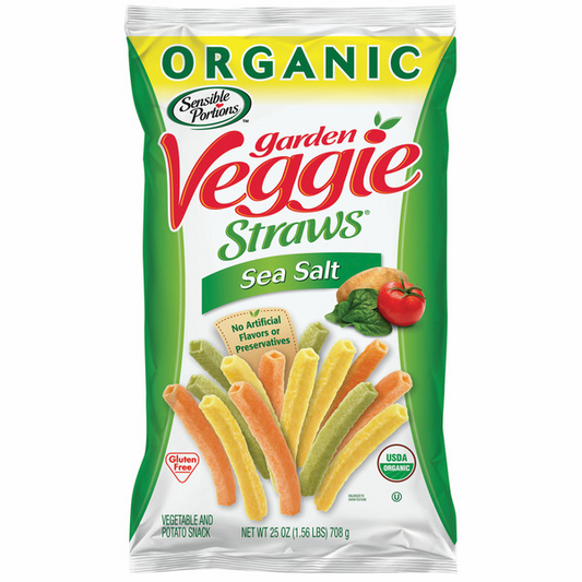Organic Garden Veggie Straws, 25 oz