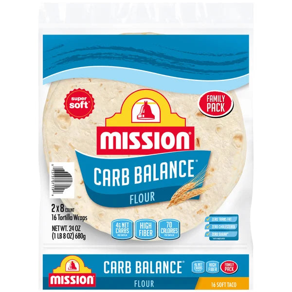 Mission Soft Taco Carb Balanace, 2 x 8 ct