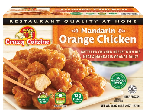 Crazy Cuizine Mandarin Orange Chicken 4lb