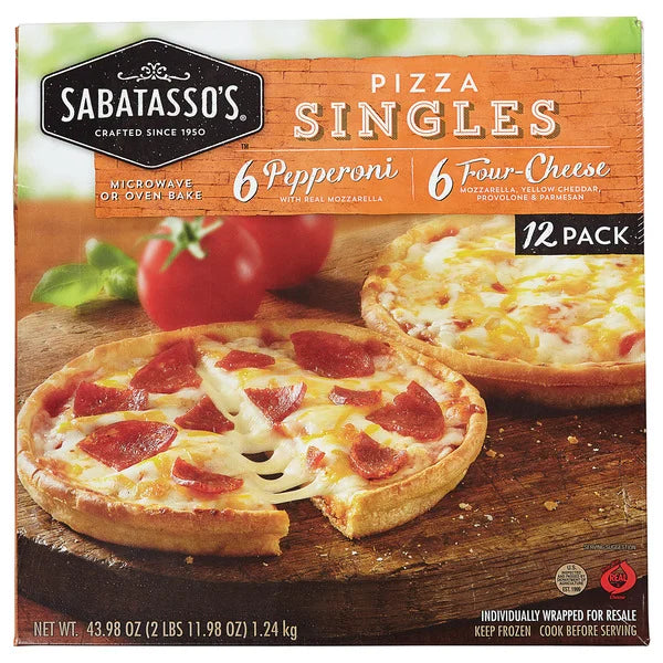 Sabatasso's Pizza Singles Variety Pack, 12 ct