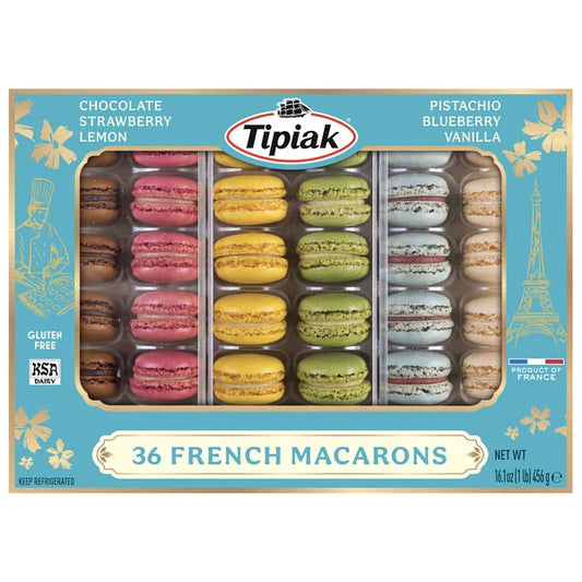 Tipiak French Macarons, Variety, 14.8 oz, 36 ct