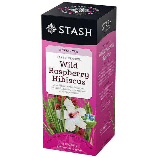 STASH | Wild Raspberry Hibiscus Herbal Tea, 30 Count
