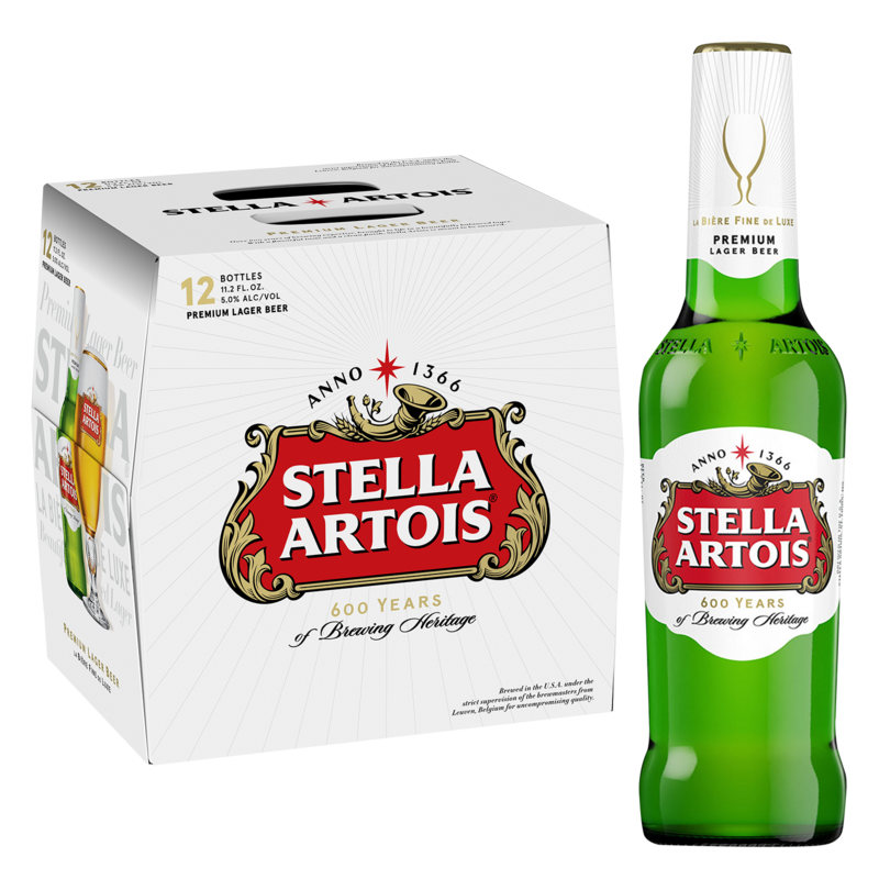 Stella Artois Belgian Beer - 12pk/11.2 fl oz Bottles