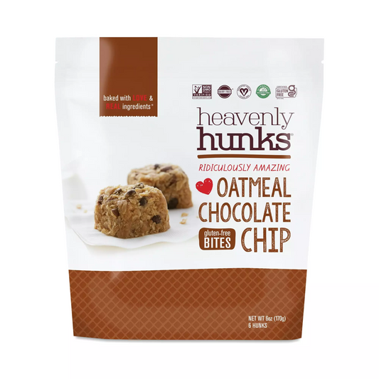 Heavenly Hunks, Gluten-Free Bites, Oatmeal Chocolate Chip