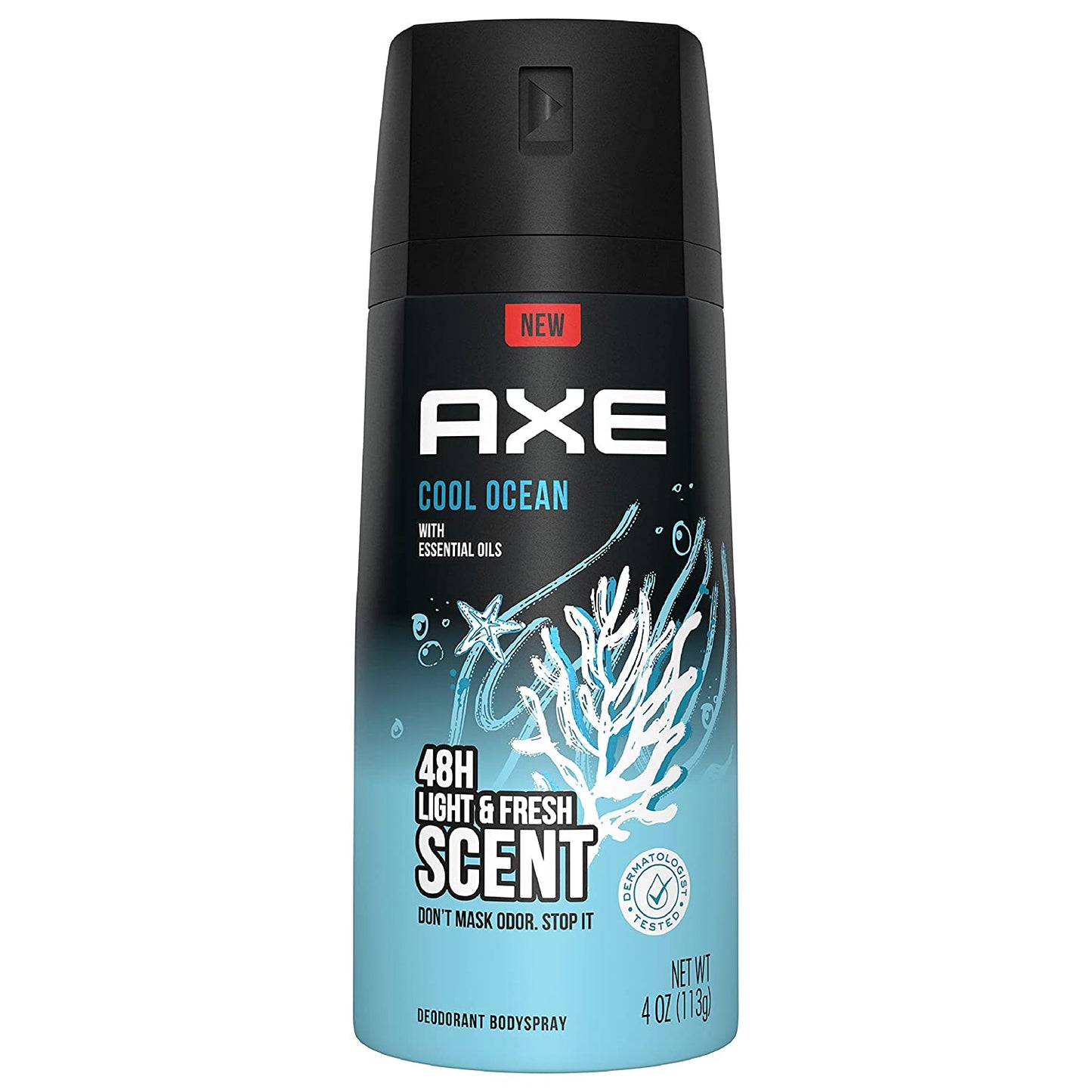 Axe Cool Ocean Body Spray for Men, 4 oz
